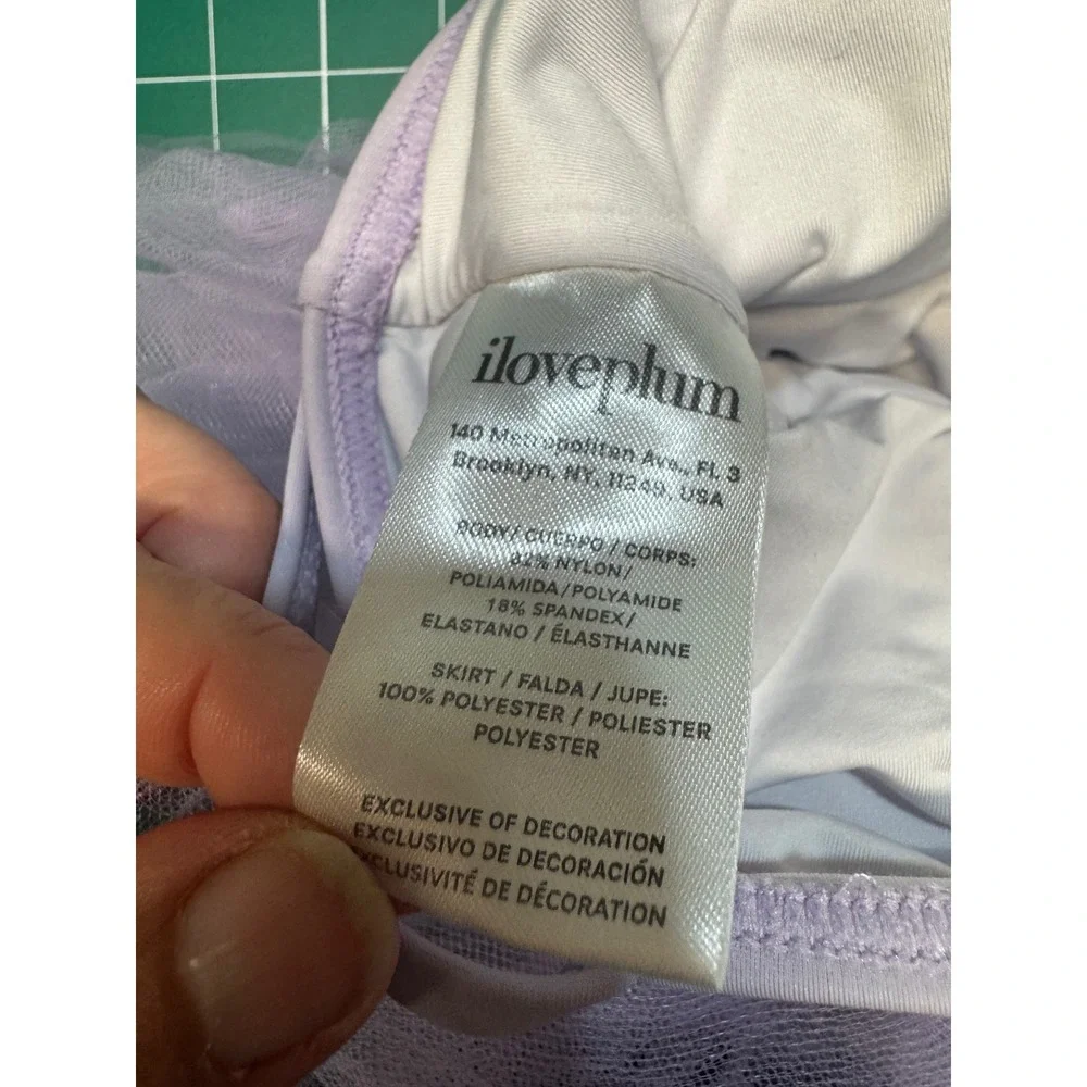 iloveplum Kids Lavender Purple Shimmer B.E.E. Tutu Leotard Small Snap Bottom